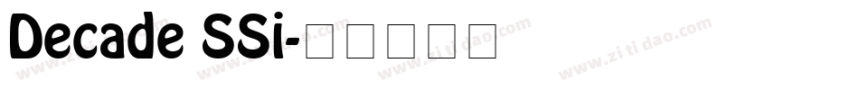 Decade SSi字体转换